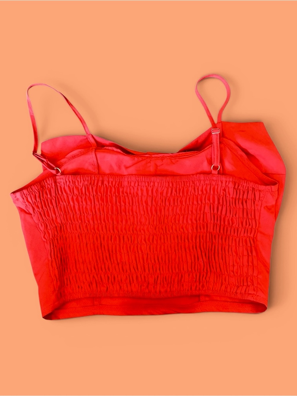 Red Bow-Front Spaghetti Strap Cami - Picture 2 of 2